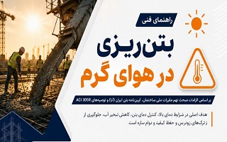 راهنمای فنی بتن‌ریزی در هوای گرم
