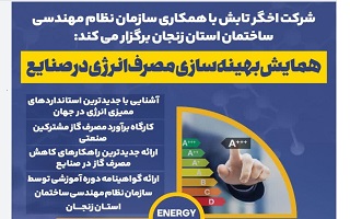همایش  بهینه سازی مصرف انرژی در صنایع