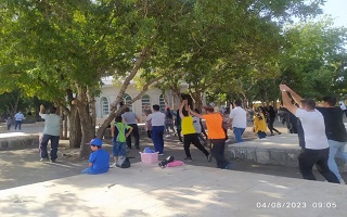 برگزاری ورزش صبحگاهی ویژه ی اعضا نظام مهندسی و خانواده محترم ایشان برگزاری ورزش صبحگاهی ویژه ی اعضا نظام مهندسی و خانواده محترم ایشان