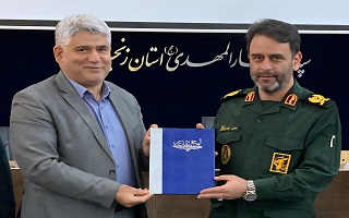 تجلیل از سردار سهندی در پی ارتقا به درجه سرتیپ‌دومی از سوی جامعه مهندسی استان زنجان