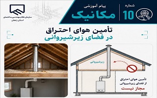 تأمین هوای احتراق در فضای زیرشیروانی