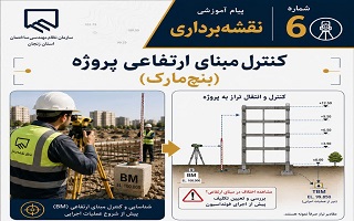 کنترل مبنای ارتفاعی پروژه (بنچ‌مارک)